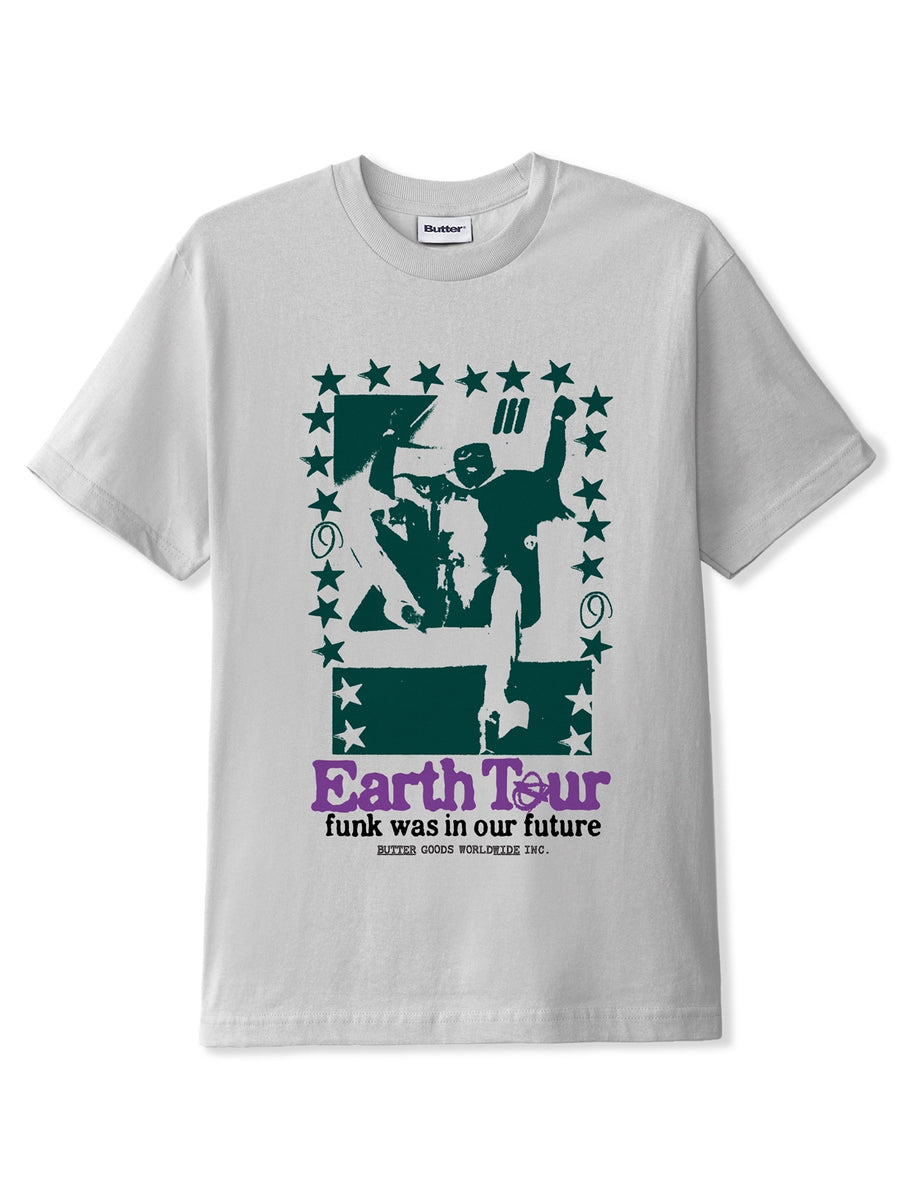 Earth Tour tee (cement) – UNFOUND PROJECTS