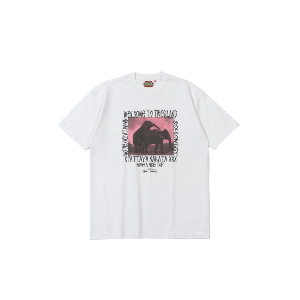 Welcome to Tiredland tee - white