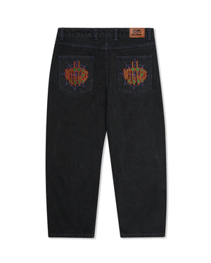 
                  
                    Spider Denim Jeans - Washed Black
                  
                