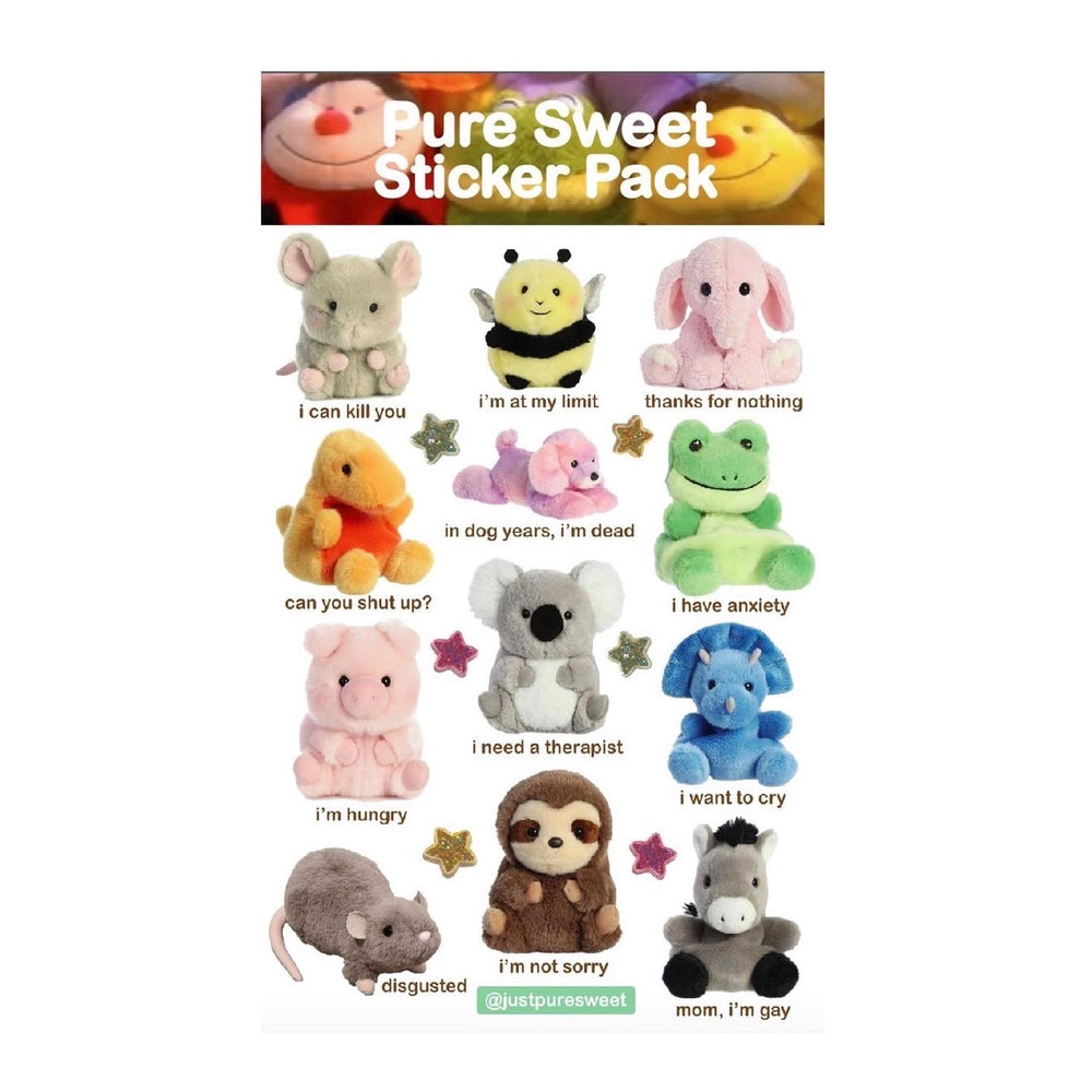 Sticker Plush Plushie Sticker Pack – UNFOUND PROJECTS