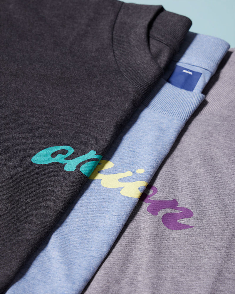 
                  
                    Twisted Logo Top Dyed T-Shirt - Charcoal /Olympic Blue
                  
                