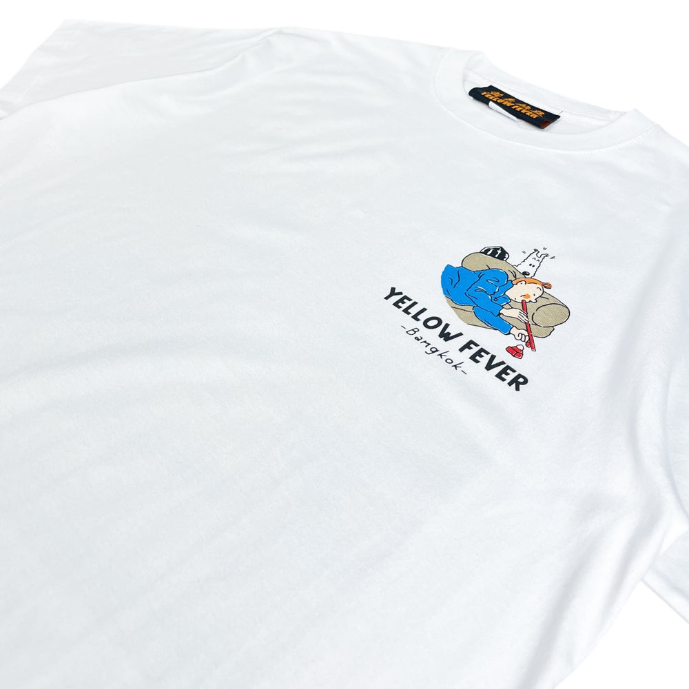 
                  
                    The Opium Den tee - white
                  
                