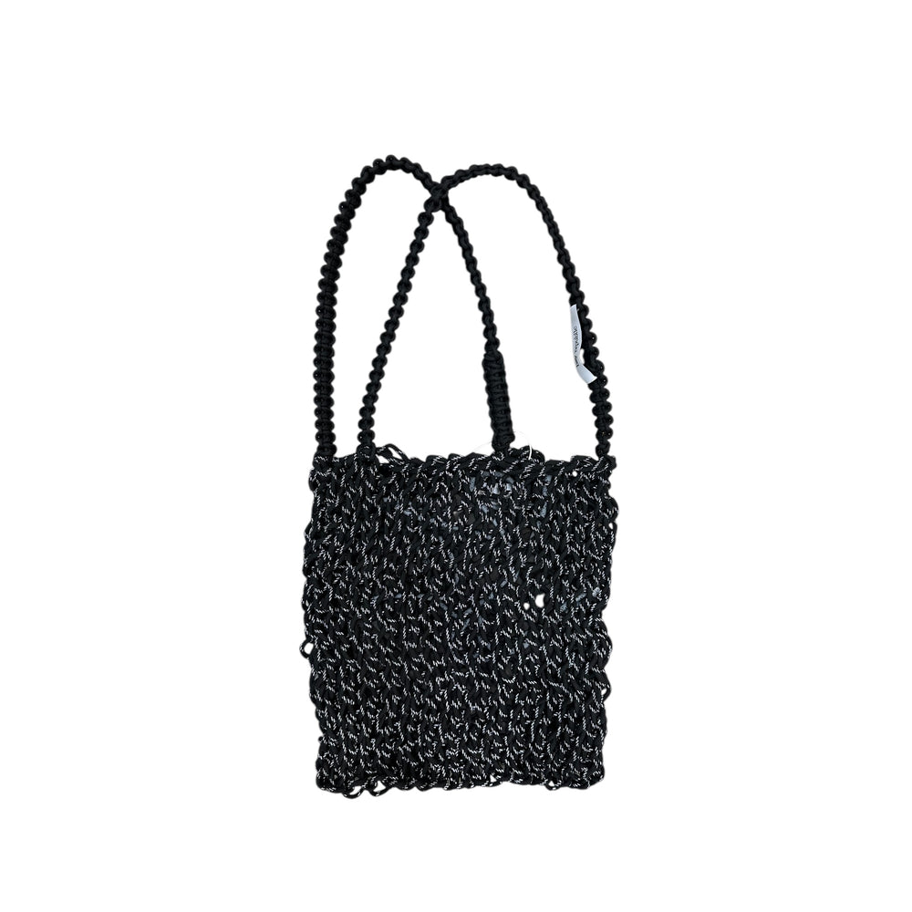Manny tote bag - black (reflective rope)