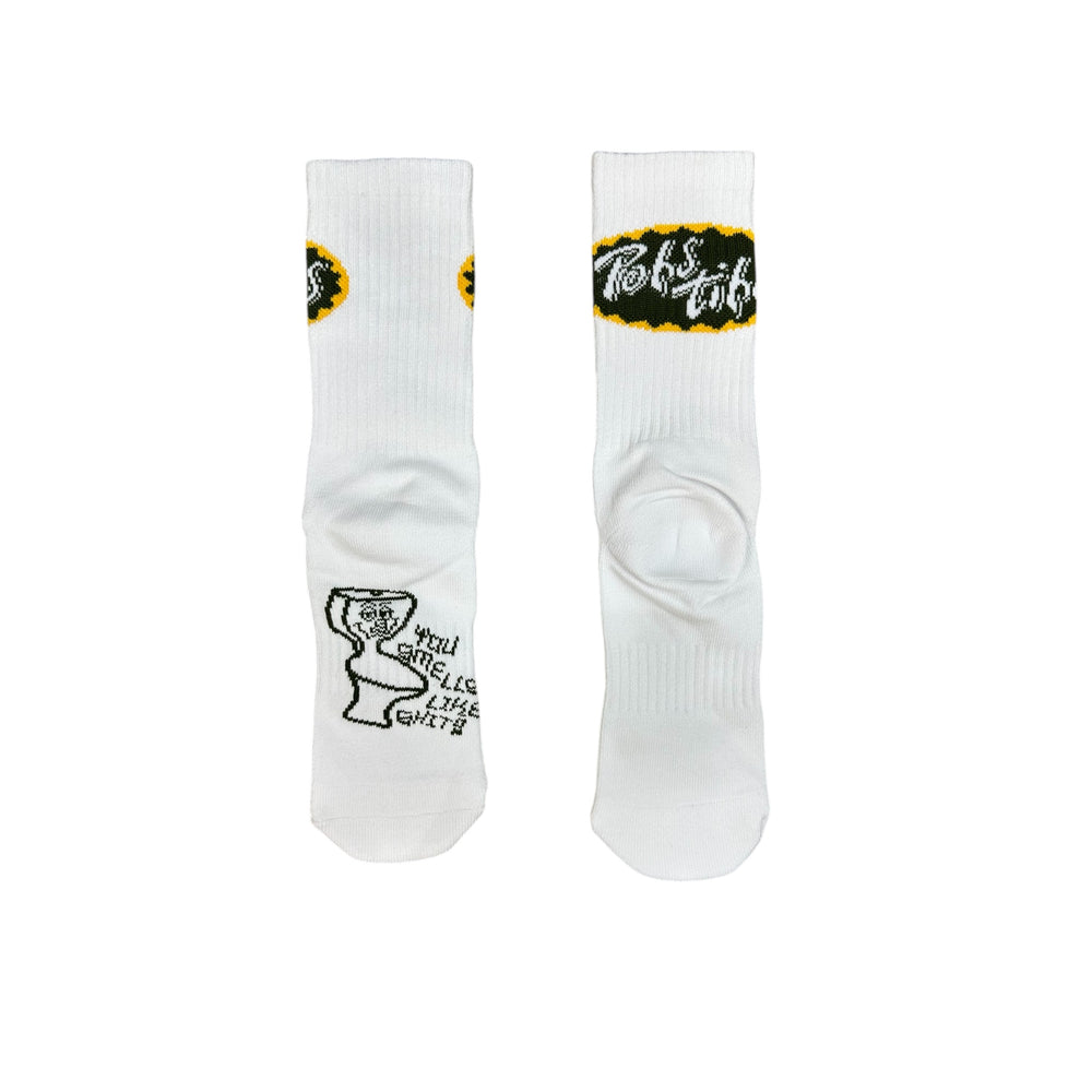 POHS TIHS SOCKS - white