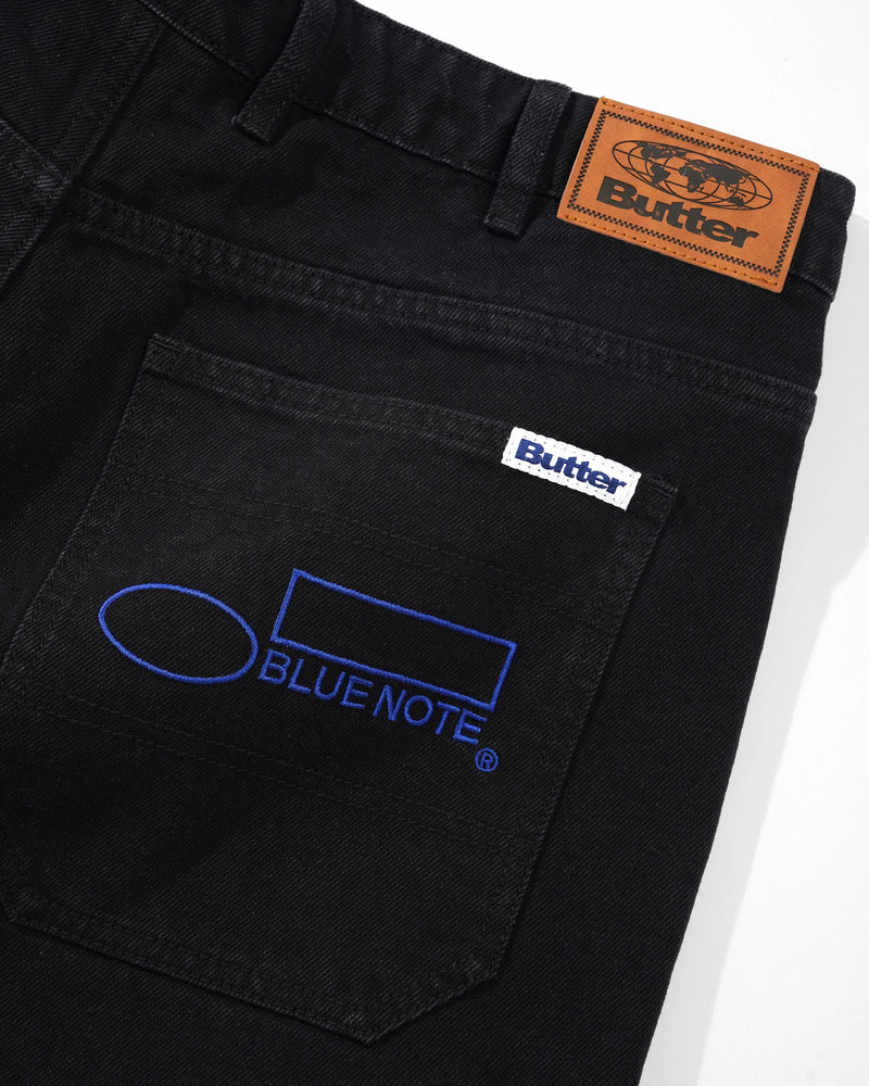 
                  
                    Blue Note Pleated Denim Jeans - Washed Black
                  
                