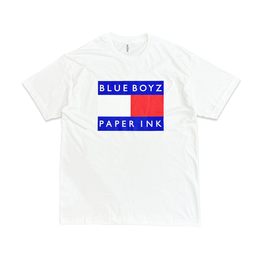Blue Boyz Sports Club x Paper & Ink Cotton Club / Boot Flag Tee