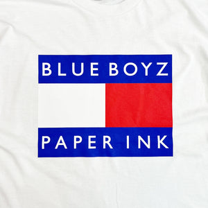 
                  
                    Blue Boyz Sports Club x Paper & Ink Cotton Club / Boot Flag Tee
                  
                