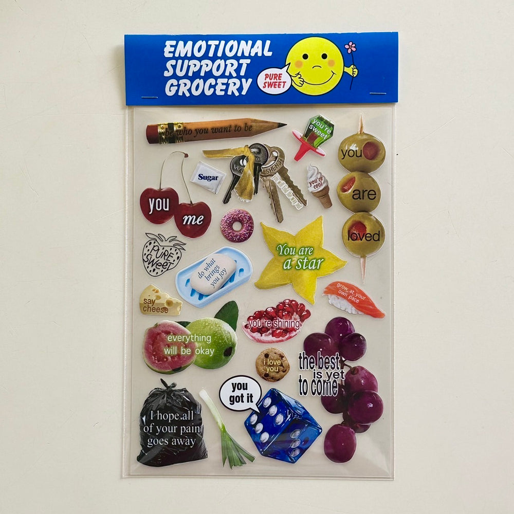 Emotional Support Grocery Sticker Pack