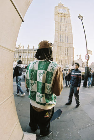 
                  
                    Harmony Knit Vest - Grass/Cream
                  
                
