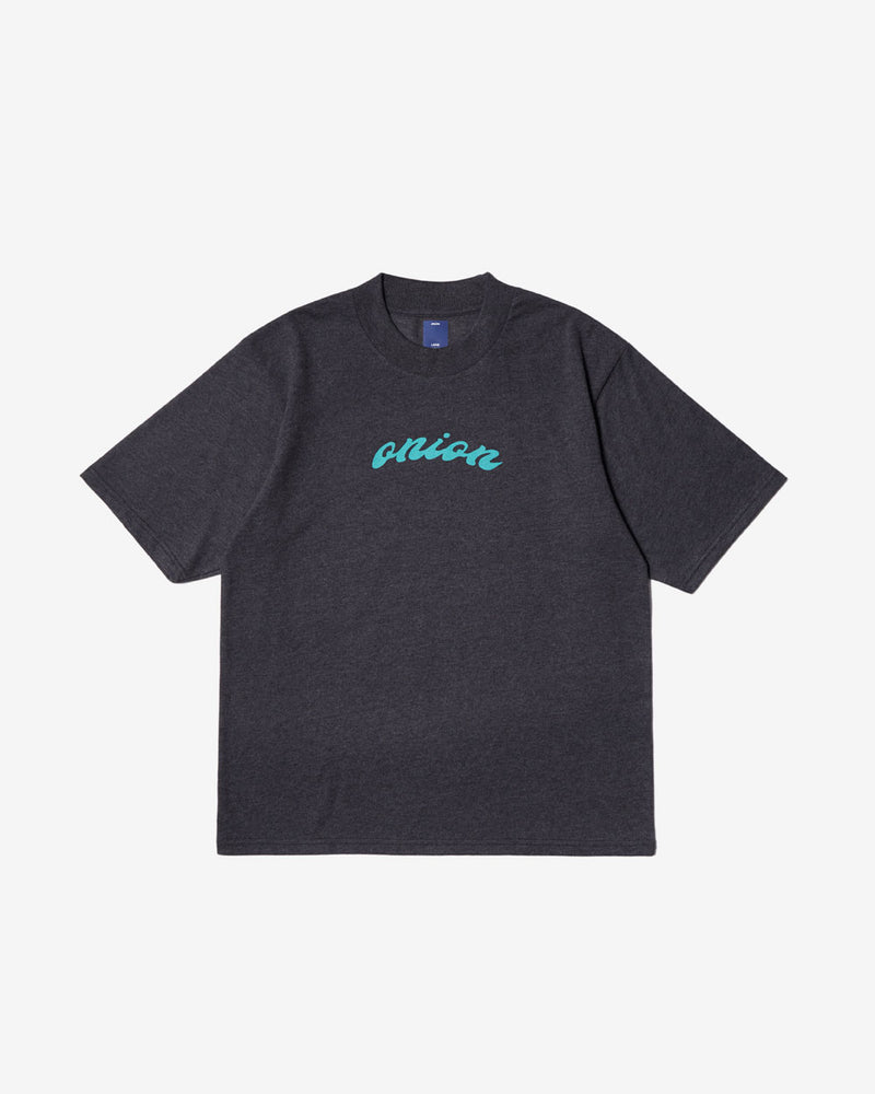 Twisted Logo Top Dyed T-Shirt - Charcoal /Olympic Blue