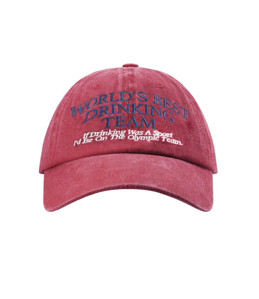 World's Best Drinking Team Cap® / Red