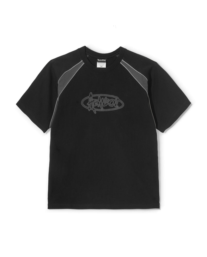 Abandon Radio x Paradise Youth Club - Streamline S/S T-Shirt (Black)