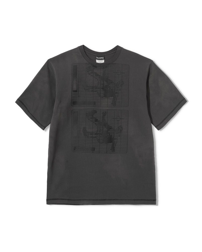 Abandon Radio x Paradise Youth Club - Float S/S T-Shirt (Chacoal washed)