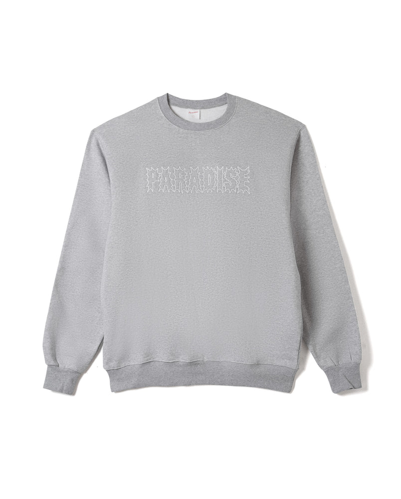 MORBID CHAINSTITCH SWEATER – MISTY GREY