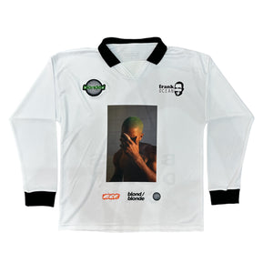 
                  
                    Blonde football jersey, white
                  
                