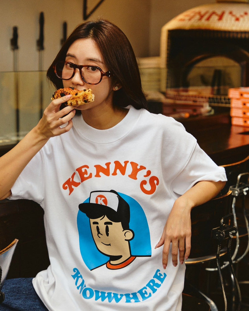 
                  
                    KNOWWHERE x KENNY'S PIZZA TEE -WHITE
                  
                