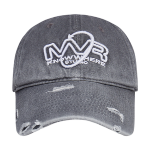 
                  
                    Maverik X Knowwhere distressed Vintage Hat (Grey)
                  
                