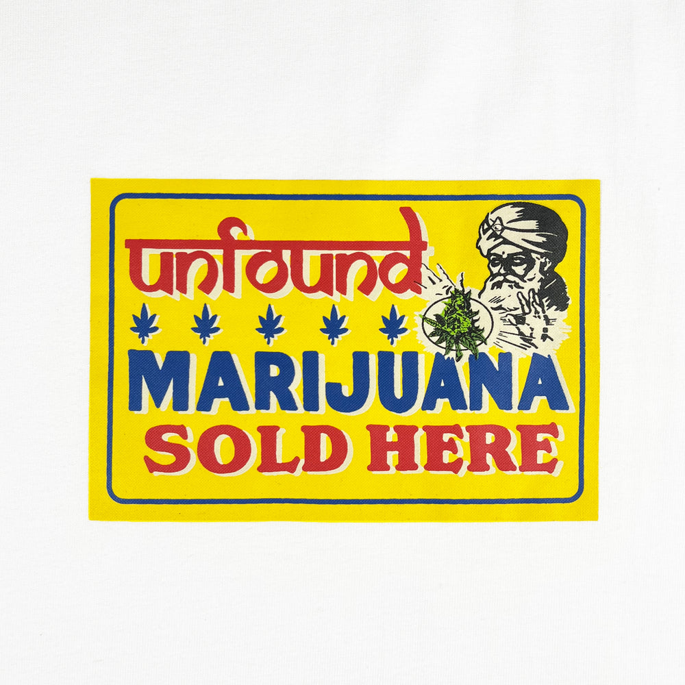 
                  
                    Marijuana Sold here tee, white
                  
                