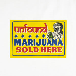 
                  
                    Marijuana Sold here tee, white
                  
                