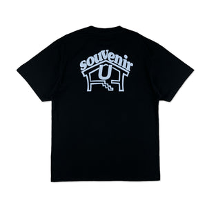 
                  
                    DEN SOUVENIR x UNFOUND PROJECT U SOUVENIR tee (black blue)
                  
                