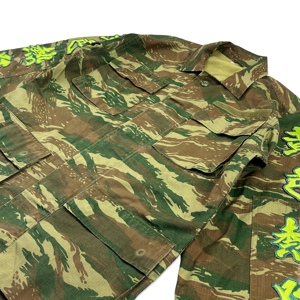 
                  
                    Yellow Fever X Haritatsu Tattoo Reclaimed Military Jacket (Green)
                  
                