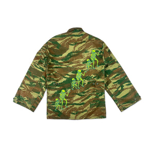 
                  
                    Yellow Fever X Haritatsu Tattoo Reclaimed Military Jacket (Green)
                  
                