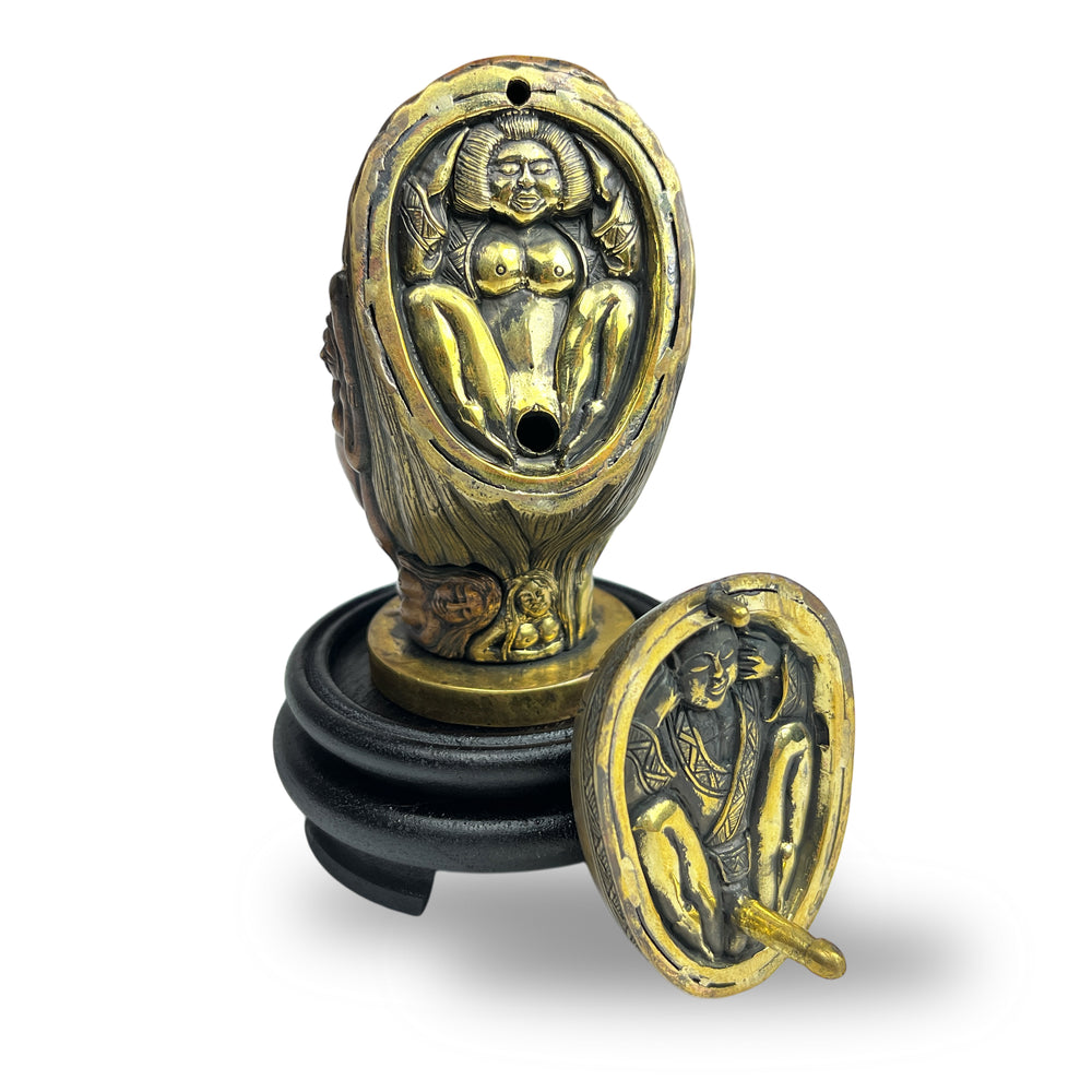 
                  
                    FUCK FACE brass-copper sculpture
                  
                