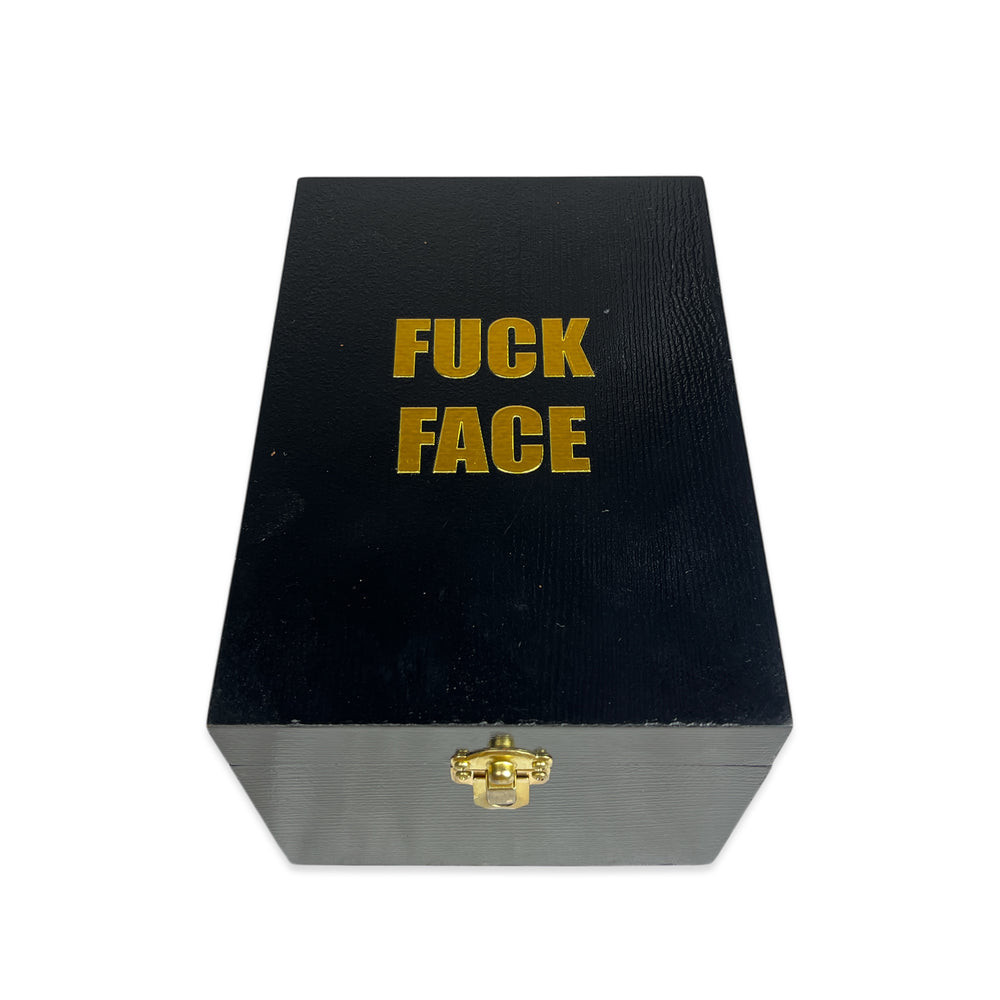 
                  
                    FUCK FACE brass-copper sculpture
                  
                