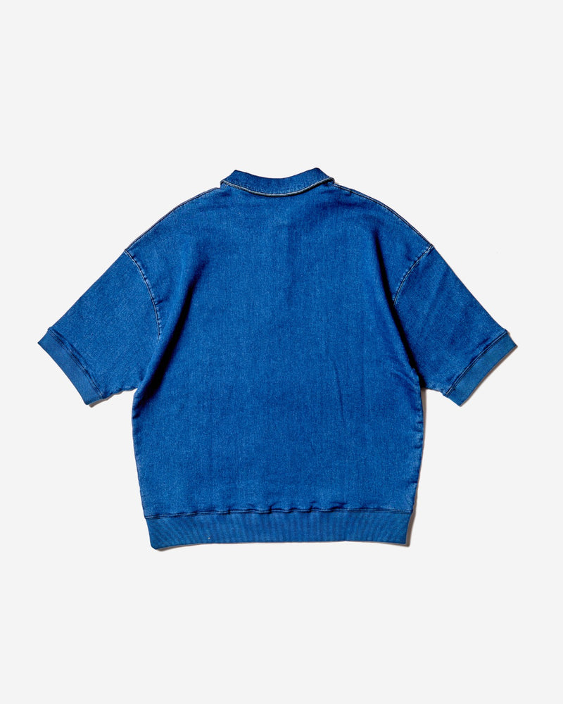 
                  
                    Sweat Denim Short Sleeve Shirt - Dark Navy
                  
                