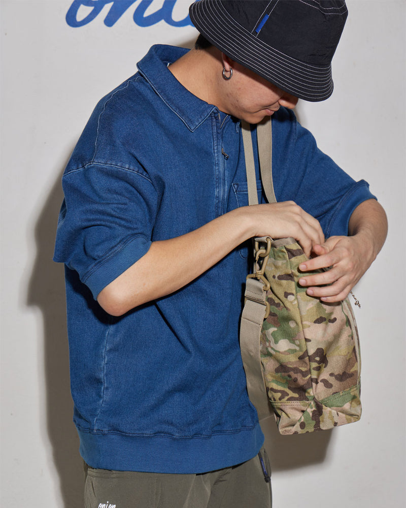 
                  
                    Sweat Denim Short Sleeve Shirt - Dark Navy
                  
                