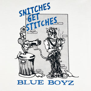 
                  
                    Snitches Get Stiches tee, white
                  
                
