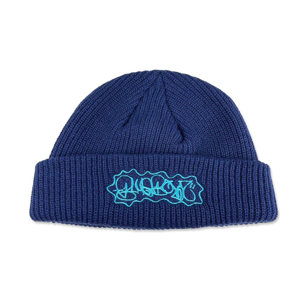 Tagging beanie, blue