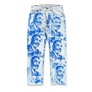 
                  
                    Holy Riot custom Martin Luther King vintage jean, white
                  
                