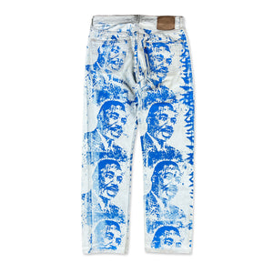 
                  
                    Holy Riot custom Martin Luther King vintage jean, white
                  
                
