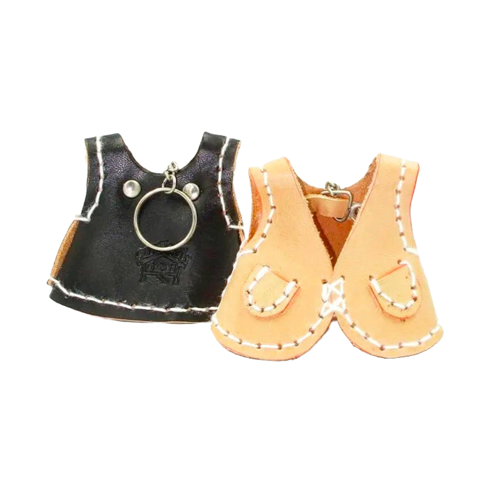 DEN Mini Leather Vest Keychain, Multi