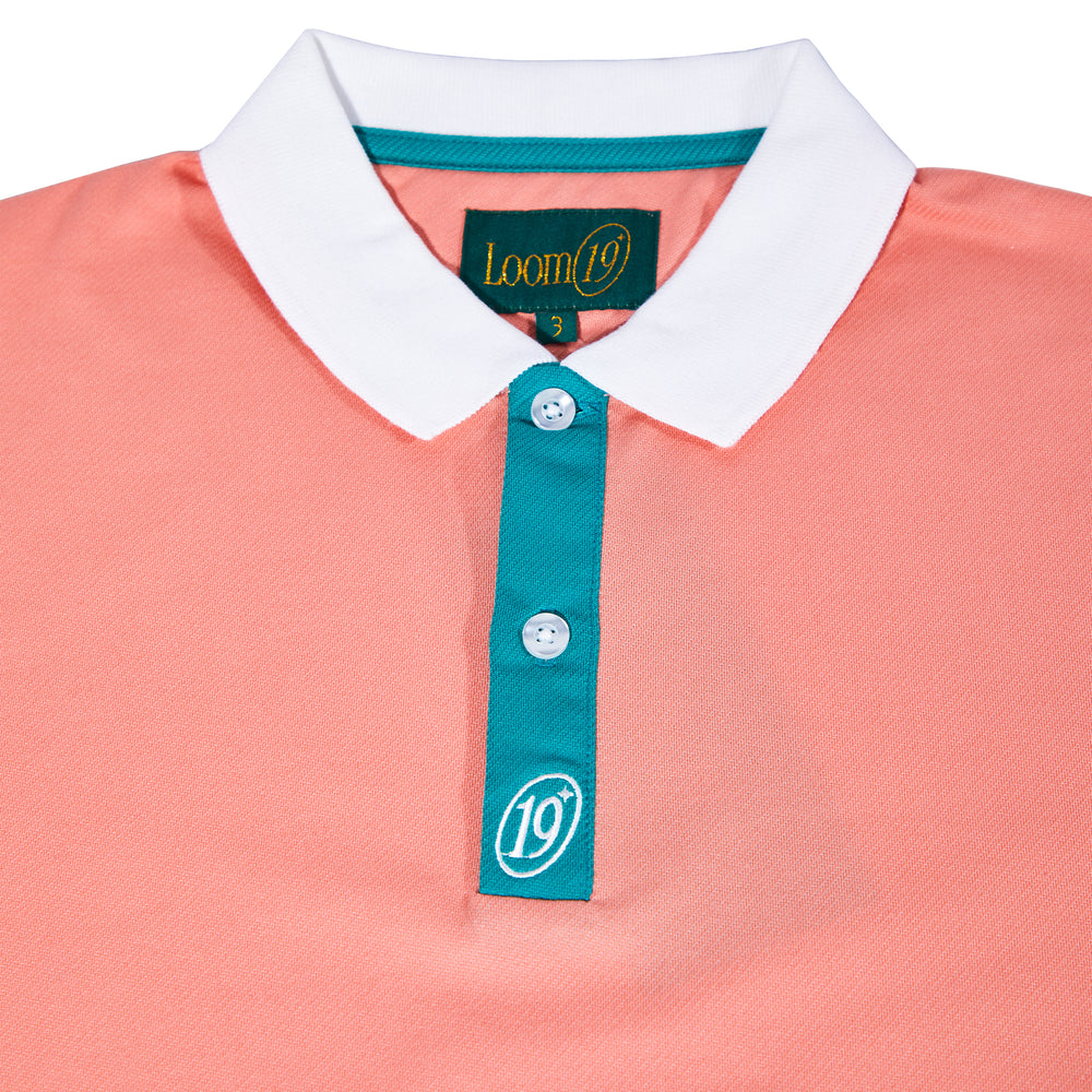 
                  
                    Loom 1 Polo Tee, Rose
                  
                