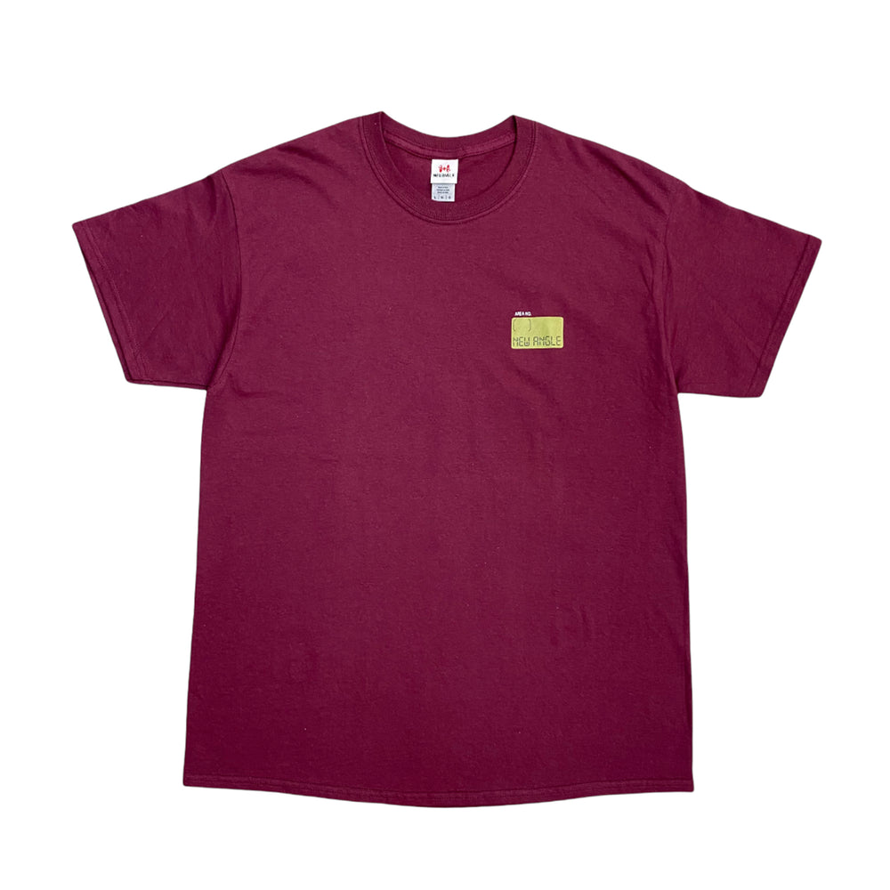 World Time Tee, Burgundy