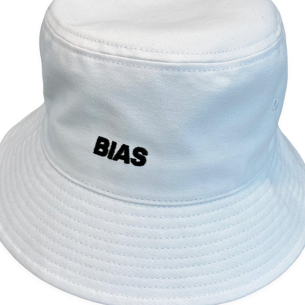 
                  
                    BIAS Logo Bucket Hat, White
                  
                
