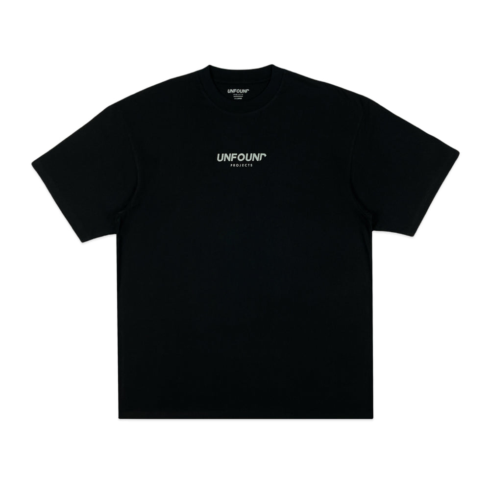 Unfound Logo Tee, Black