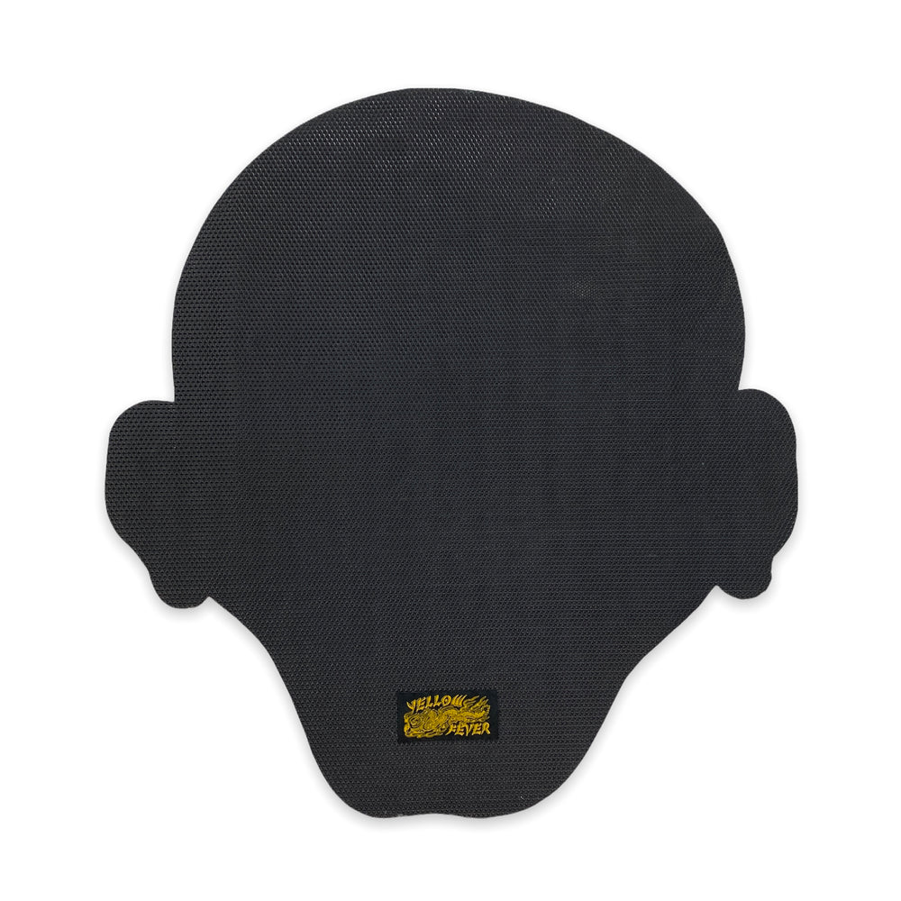 
                  
                    Yellow Fever Skull Mat, Grey
                  
                