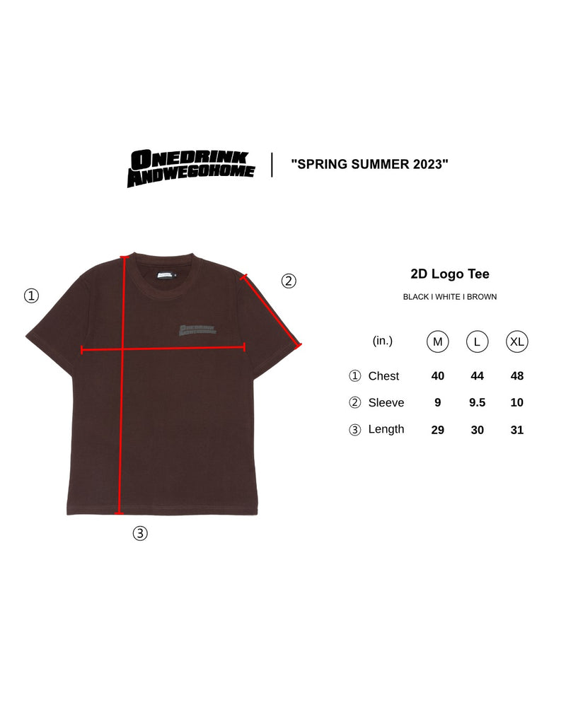 
                  
                    2D logo tee, Brown
                  
                