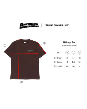 
                  
                    2D logo tee, Brown
                  
                