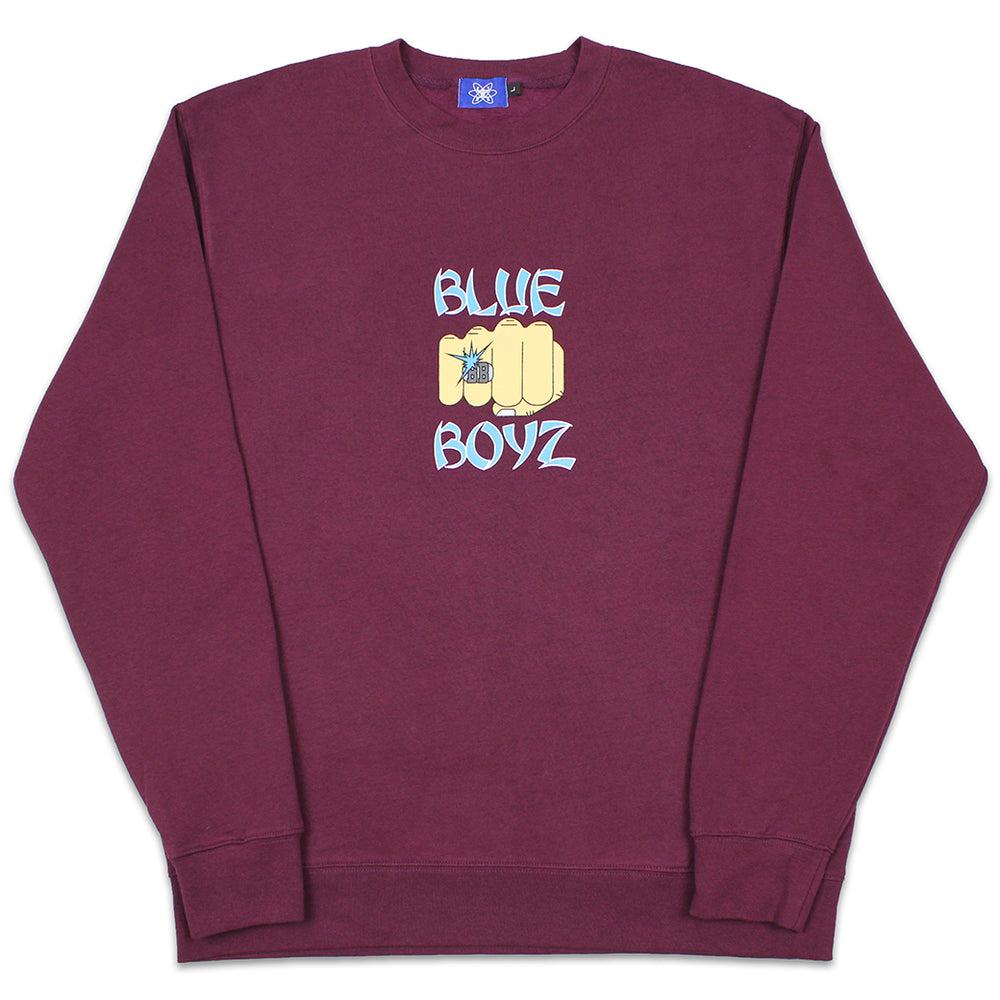 BB Fist Crewneck Sweatshirt, Burgundy