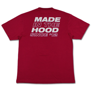 
                  
                    Made In The Hood Tee, Burgundy
                  
                