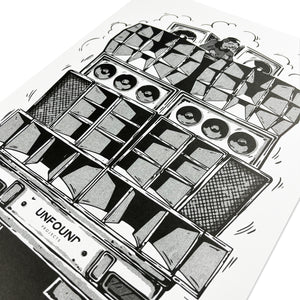 
                  
                    Unfound x PPOW Sound System Risograph Print, Multi
                  
                