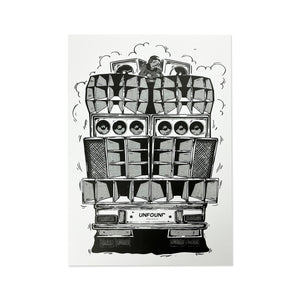
                  
                    Unfound x PPOW Sound System Risograph Print, Multi
                  
                