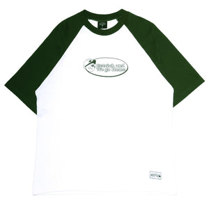 
                  
                    One Drink x Get Rich Easy Raglan Tee, Green
                  
                