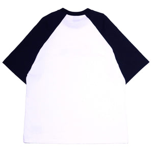 
                  
                    One Drink x Get Rich Easy Raglan Tee, Navy
                  
                