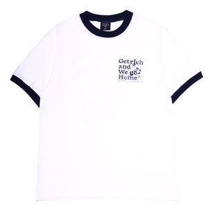 
                  
                    One Drink x Get Rich Easy Ringer Tee, Navy
                  
                
