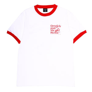 
                  
                    One Drink x Get Rich Easy Ringer Tee, Red
                  
                